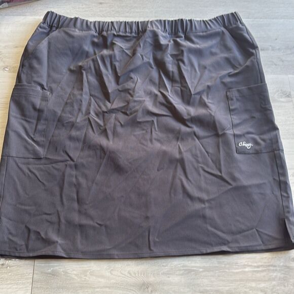 C.Saucy Original Scrub Skirt size 2 XL Black (Dark Grey Look) NWT - Picture 7 of 10